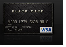 new black visa card