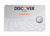 credit card photo - discover card - zero balance