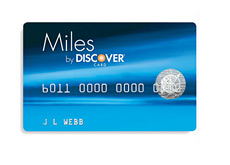 blue discover miles card - sample