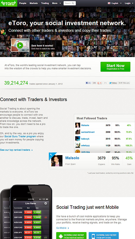 Etoro website screenshot