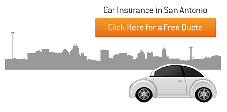 Free car insurance quote - San Antonio - United States - City skyline illustration