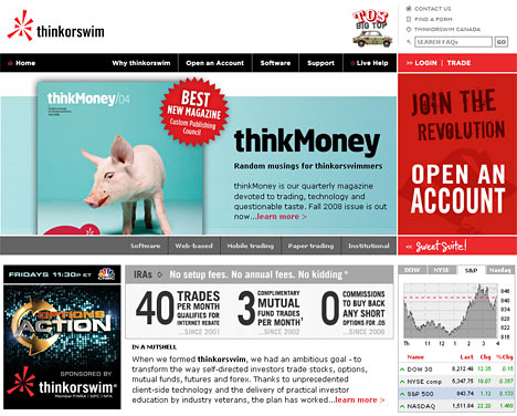 thinkorswim.com website screenshot