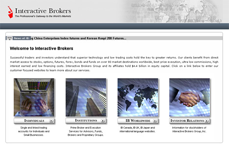 company website - interactive brokers