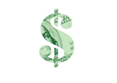 American household net worth - Illustration - Concept - Dollar sign / bill