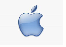 -- blue apple logo - corporate --