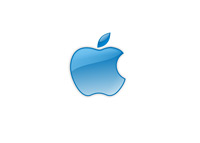 Apple Logo - Blue