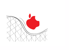 Apple Rollercoaster Ride - Illustration