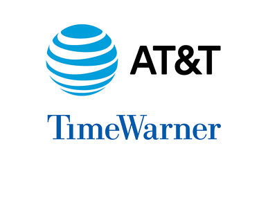 AT&T and Time Warner logos - Year 2016 - Month - October - Buy-out