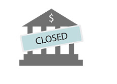 Bank Closed Symbol