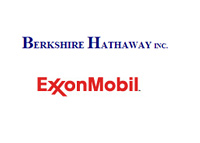 Berkshire Hathaway Inc. and Exxon Mobil logos