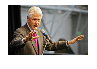 Bill Clinton giving a speach