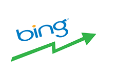 -- The Bing search engine is on the rise --