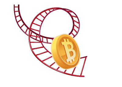 The Wild Bitcoin Rollercoaster Ride - Drawing / Illustration.