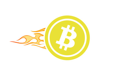 Bitcoin Blazing Forward - Illustration