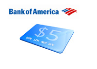 Bank of America $5 Bank Card Fee - Illustration