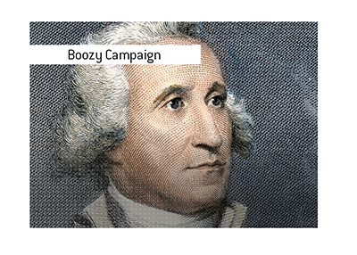 George Washington secured his 1758 election victory by providing generous amounts of alcohol, successfully buying voter loyalty with rum and punch.