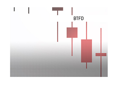 The meaning of the popular meme BTFD is explained.