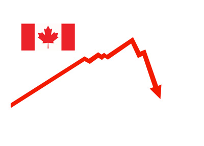 Canada has entered a recession - Illustration