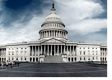 -- Capitol Hill - Washington - Cloudy day --