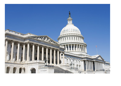 United States Congress Building - Capitol Hill - Side view on a sunny day - Photo