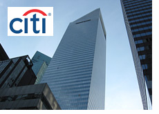 -- Manhattan, New York - Citigroup offices - Company logo --