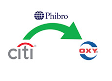 -- citigroup - phibro  - occidental petroleum - company logos - transfer --