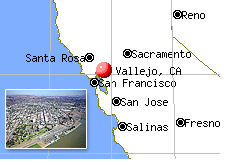 city of Vallejo - California - files for bankruptcy - city map and photo