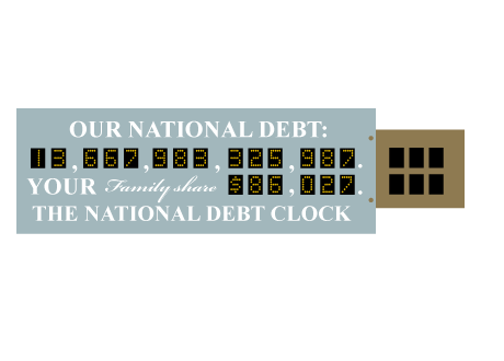 United States Debt Clock - Extended - Illustration