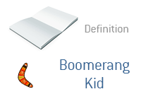 Definition of Boomerang Kid - Financial Dictionary - Illustration of an Australian Boomerang