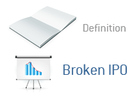 Definition and meaning of Broken IPO - Financial Dictionary