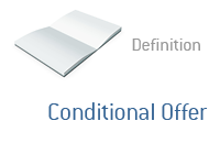 Definition of Conditional offer in finance - DaveManuel.com Dictionary