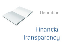 -- Financial Transparency definition --