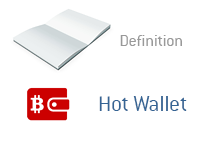 Definition of Hot Wallet - Financial Dictionary - Bitcoin - Illustration