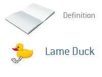 Lame Duck definition - Illustration