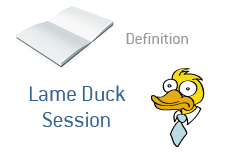 Definition of Lame Duck Session