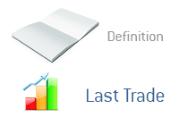 Definition of Last Trade - Financial Dictionary - Stock Market - Chart Illustration