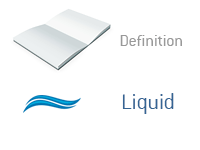 Definition of Liquid - Financial Dictionary - Illustration of liquid water