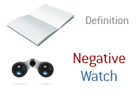 Definition of Negative Watch in finance