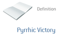 Definition of the term - Pyrrhic Victory in finance