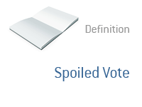 Definition of Spoiled Vote - Financial Dictionary - Elections