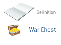 Definition of War Chest in finance - Illustration