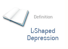 finance term definition - L shaped depression