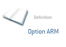 -- finance term definition - option arm --