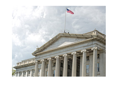 The United States of America - Department of Treasury - Photo taken on a cloudy day