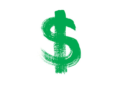 Dollar Sign - Green Colour - Paint Brush Effect - World Billionaires
