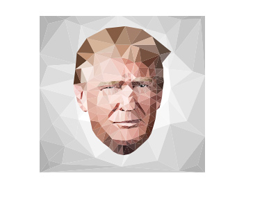 Donald Trump - Mosaic art style