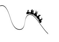 Double dip recession - Illustration