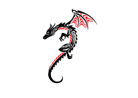 Illustration of a dragon