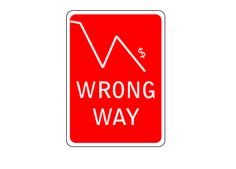 The Economy is going the wrong way - Illustration