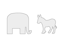 Elephant vs. Donkey - Republicans vs. Democrats